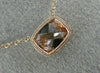 ESTATE .88CT DIAMOND & AAA MORGANITE 14KT ROSE GOLD CLASSIC BY THE YARD NECKLACE
