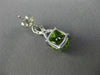 ESTATE 14KT WHITE GOLD HANGING EARRINGS. 3D SQUARE INFINITY DESIGN