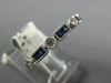 .74CT DIAMOND & AAA SAPPHIRE 18K WHITE GOLD 3D PRINCESS & ROUND ANNIVERSARY RING