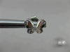 ANTIQUE .16CT DIAMOND BUTTERFLY 3D 18KT WHITE GOLD EARRINGS ELEGANT!! #9672