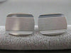 ANTIQUE LARGE 14K WHITE GOLD RECTANGLE ENGRAVABLE MONOGRAM CUFFLINKS 20MM #2091