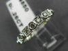 ESTATE .26CT DIAMOND 14K WHITE GOLD ROUND & SQUARE FILIGREE ETERNITY RING #14417