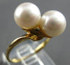 ESTATE AAA SOUTH SEA PEARL 14KT YELLOW GOLD CLASSIC CRISS CROSS LOVE RING 28165