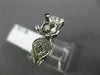 ESTATE .79CT DIAMOND 14KT WHITE GOLD 6 PRONG FILIGREE SEMI MOUNT ENGAGEMENT RING