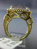ESTATE LARGE 10.93CT DIAMOND & AAA AMETHYST 14KT YELLOW GOLD ROPE FILIGREE RING