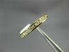 ESTATE .33CT DIAMOND 14KT YELLOW GOLD 3D CHANNEL COMFORT FIT ANNIVERSARY RING