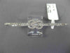 ESTATE LARGE .76CT ROUND DIAMOND 14KT WHITE GOLD 3D LOVE KNOT 3 FINGER FULL RING