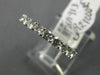 ESTATE .85CT DIAMOND 18K WHITE GOLD SEMI ETERNITY ROUND WEDDING ANNIVERSARY RING