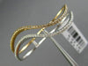 ESTATE LARGE .61CT ROUND DIAMOND 18K WHITE & ROSE GOLD 3D TWO ROW WAVE LOVE RING