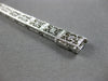 ANTIQUE 1CT AAA SAPPHIRE 14K WHITE GOLD ART DECO PRINCESS TENNIS BRACELET #27816