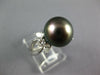LARGE .75CT DIAMOND & AAA TAHITIAN PEARL PLATINUM ROUND & PEAR SHAPE LOVE RING