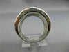 ESTATE LARGE 1.21CT DIAMOND 14K WHITE GOLD 3D MULTI WAVE SEMI ETERNITY LOVE RING