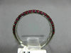 .97CT DIAMOND & AAA RUBY 14KT WHITE GOLD 3D 3 ROW SEMI ETERNITY ANNIVERSARY RING