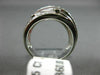 ESTATE LARGE .75CT DIAMOND 14K WHITE GOLD CLASSIC MULTI ROW WAVE ETOILE FUN RING