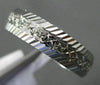 ESTATE WIDE 14KT WHITE GOLD 3D FILIGREE STAR WEDDING ANNIVERSARY RING #1055