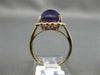 LARGE 4.63CT DIAMOND & AAA CUSHION CUT CABOCHON AMETHYST 14K ROSE GOLD HALO RING