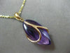 ESTATE 9.80CT DIAMOND & AMETHYST 18KT ROSE GOLD MARQUISE SHAPE FLOATING PENDANT