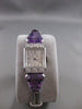 ANTIQUE 4.40CTW OLD MINE DIAMOND AMETHYST PLATINUM SMITH PATTERSON WATCH #2573
