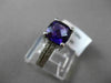 ESTATE 2.21CTW DIAMOND & AAA AMETHYST 14KT WHITE GOLD DOUBLE ROW ENGAGEMENT RING