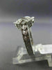 WIDE .92CT DIAMOND & AAA YELLOW SAPPHIRE 14KT WHITE GOLD 3D HALO ENGAGEMENT RING
