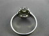ANTIQUE WIDE .85CT AAA SAPPHIRE & DIAMOND 18KT WHITE GOLD FILIGREE RING #20678