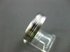 ESTATE WIDE 14KT WHITE GOLD SOLID MATTE & SHINY LOOK MENS WEDDING RING #1321