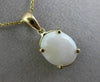 ESTATE 2.22CT AAA OPAL 14KT YELLOW GOLD 3D CLASSIC OVAL FLOATING PENDANT #25446
