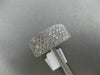 ESTATE LARGE 2.50CT DIAMOND 14K WHITE GOLD 3D MULTI ROW WEDDING ANNIVERSARY RING