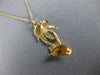 ESTATE 14KT YELLOW GOLD 3D HANDCRAFTED HAWAII PALM TREE FLOATING PENDANT #25055