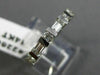 ESTATE .37CT BAGUETTE & ROUND DIAMOND 14KT WHITE GOLD 3D ANNIVERSARY RING #2260