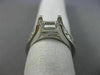ESTATE .60CT DIAMOND 14KT WHITE GOLD 3D SQUARE SEMI MOUNT ENGAGEMENT RING #2420