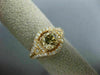 ESTATE 1.56CT WHITE & CHOCOLATE FANCY DIAMOND 14K ROSE GOLD HALO ENGAGEMENT RING