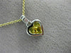 1.60CT DIAMOND & AAA YELLOW SAPPHIRE 14K WHITE GOLD INVISIBLE HEART LOVE PENDANT