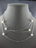 EXTRA LONG .25CT DIAMOND & AAA SOUTH SEA PEARL 14KT ROSE GOLD FUN LOVE NECKLACE