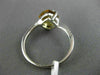 ESTATE 2.64CT DIAMOND & AAA CITRINE 14KT WHITE GOLD CRISS CROSS SQUARE FUN RING