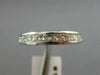 ESTATE .78CT DIAMOND 14KT WHITE GOLD 3D CLASSIC CHANNEL WEDDING RING BAND #1338