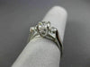 ESTATE 1.20CT DIAMOND 18KT WHITE GOLD 3D CLASSIC 3 STONE LUCIDA ENGAGEMENT RING