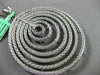 ESTATE MASSIVE 1.23CT DIAMOND 18KT WHITE GOLD ETOILE WOVEN MESH CIRCULAR PENDANT