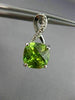 ESTATE 14KT WHITE GOLD HANGING EARRINGS. 3D SQUARE INFINITY DESIGN