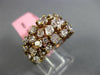 ESTATE WIDE 3.81CT PINK DIAMOND 18KT ROSE GOLD 3D MULTI SHAPE ANNIVERSARY RING