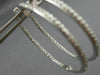 ESTATE 1.42CT ROUND DIAMOND 14KT WHITE GOLD 3D INSIDE OUT HOOP EARRINGS #18562