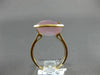 ESTATE LARGE 13.18CT DIAMOND & AAA PINK QUARTZ 18KT ROSE GOLD 3D 3 ROW FUN RING