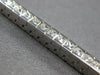 5.06CT DIAMOND 14K WHITE GOLD CLASSIC PRINCESS CHANNEL INVISIBLE TENNIS BRACELET