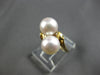 ESTATE AAA SOUTH SEA PEARL 14KT YELLOW GOLD CLASSIC CRISS CROSS LOVE RING 28165