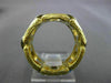 ANTIQUE WIDE .36CT OLD MINE DIAMOND 18KT TWO TONE GOLD OPEN ETERNITY RING #17195