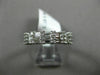 ESTATE 1.13CT ROUND & BAGUETTE DIAMOND 18KT WHITE GOLD WEDDING ANNIVERSARY RING