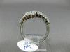 ESTATE WIDE 1.50CT ROUND DIAMOND 14KT WHITE GOLD MULTI WAVE ROW ANNIVERSARY RING