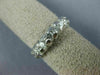 ESTATE .55CT DIAMOND 14K WHITE GOLD 7 STONE CLAW WEDDING ANNIVERSARY RING #6437