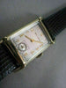 ANTIQUE 14KT GOLD SQUARE FACE BULOVA MEN'S WATCH SIMPLE & CLASSIC #21622