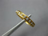 ESTATE .77CT DIAMOND 18KT YELLOW GOLD 3D ROUND ETERNITY WEDDING ANNIVERSARY RING